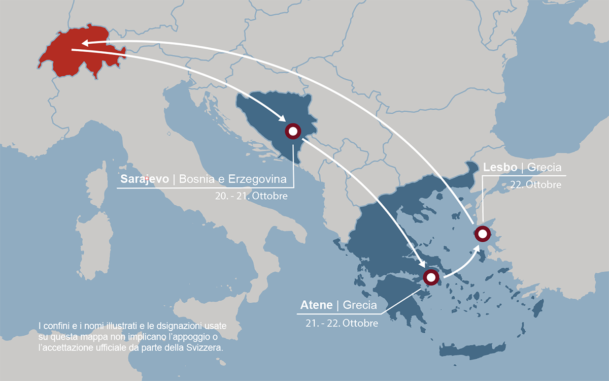 Karte Balkan Reise IT